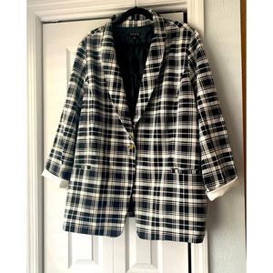 IMAN black and white square patterned jacket size  3X​